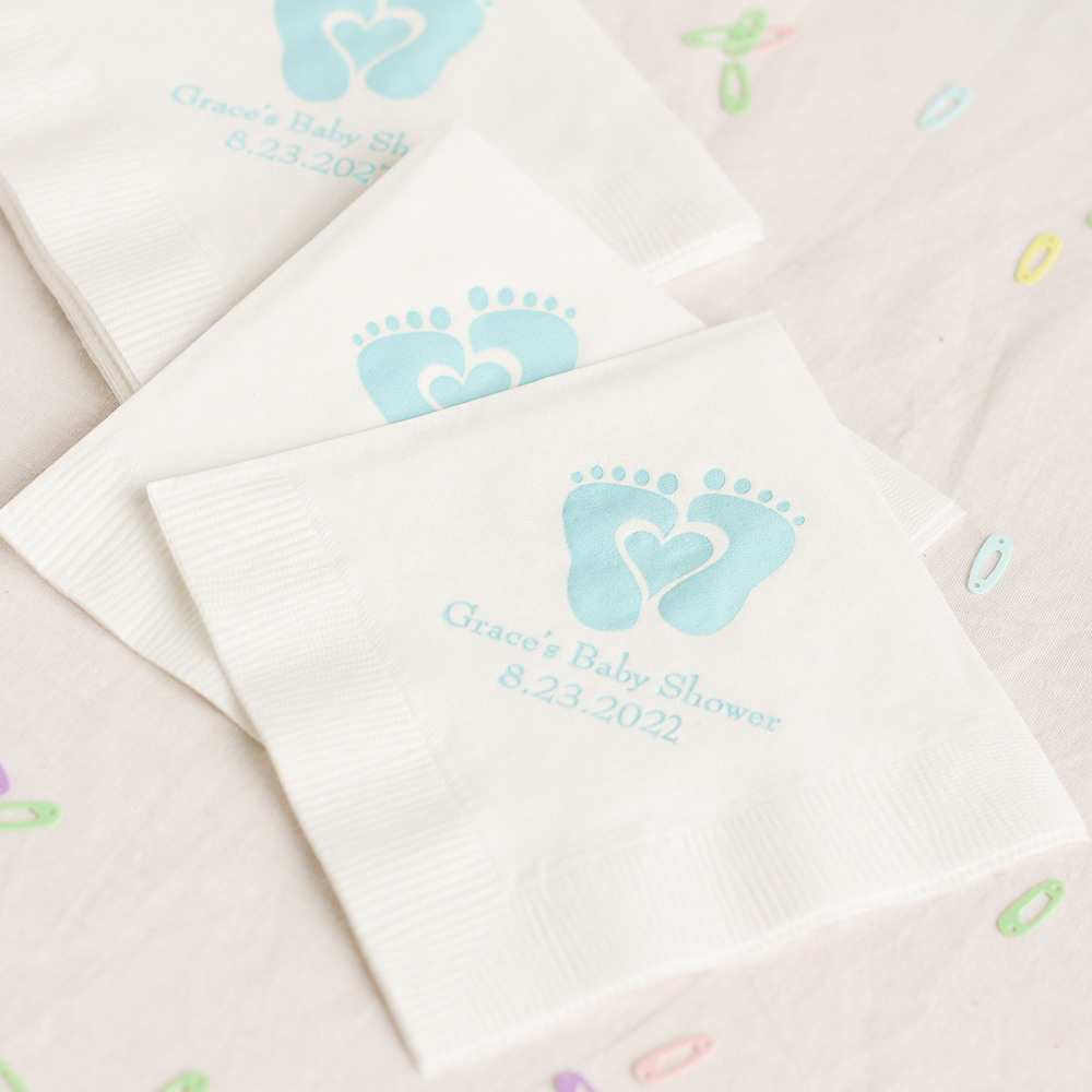Personalized Baby Shower Napkins, Exclusive Personalized Baby Shower