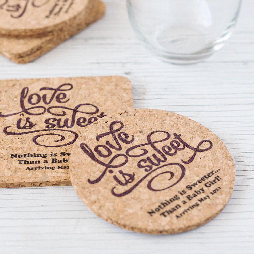 Baby shower sales coasters