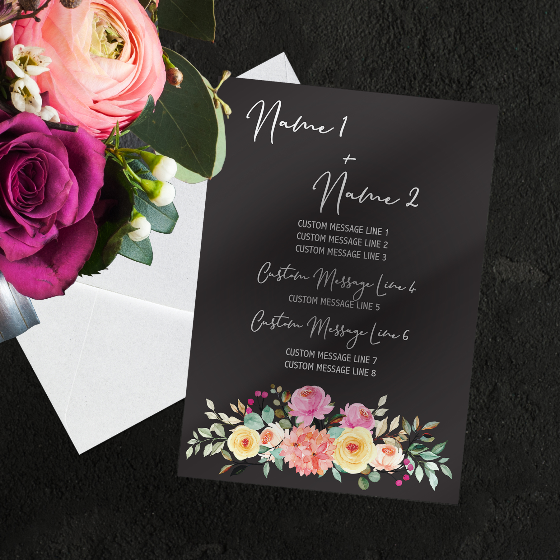 Acrylic Wedding Invitation