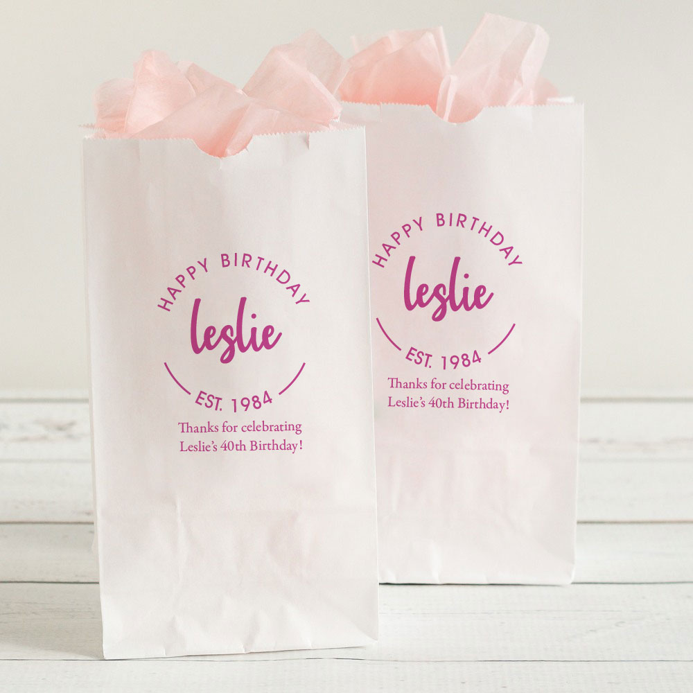 Personalized Birthday Party Goodie Bags