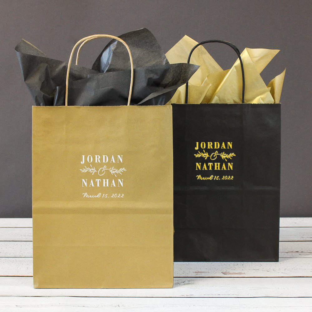 Mr & Mrs Wedding Gift Bags Two Sizes Available 