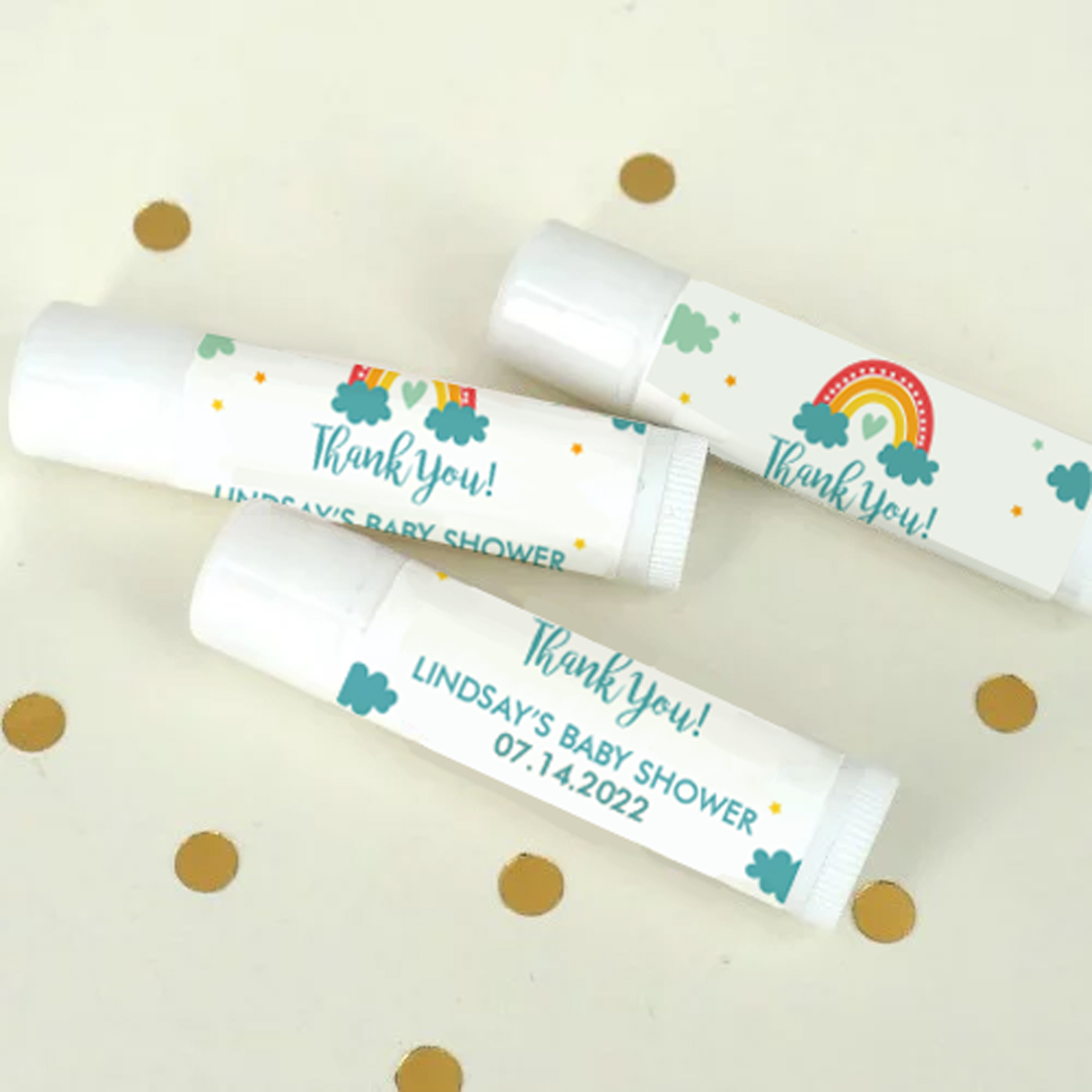 Personalized Lip Balm Baby Shower Favor 2987