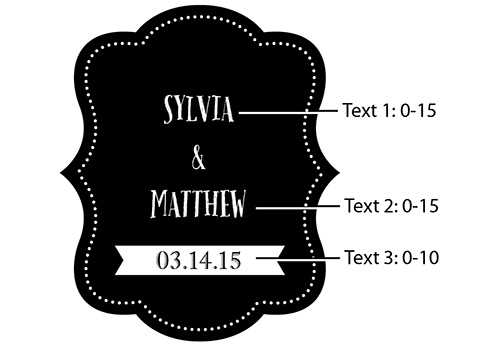Personalized hand fan shop labels