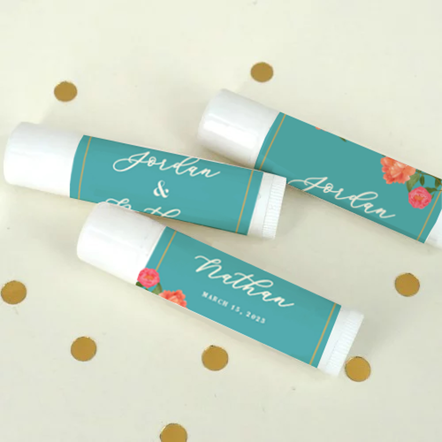 40-240 Personalized Custom Lip Balm Wedding Shower Party Favors 