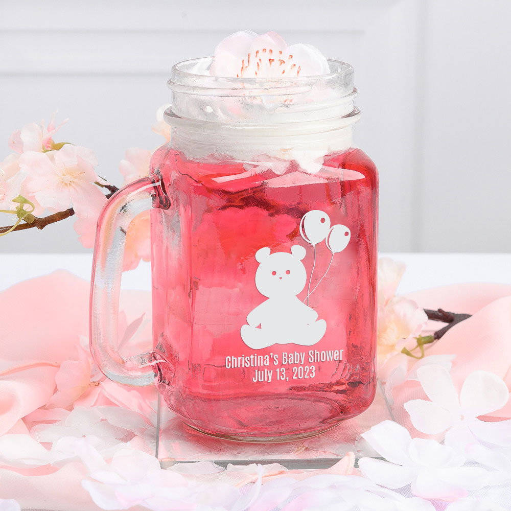 Custom Imprinted 25 Oz Vintage Mason Jars with Straws