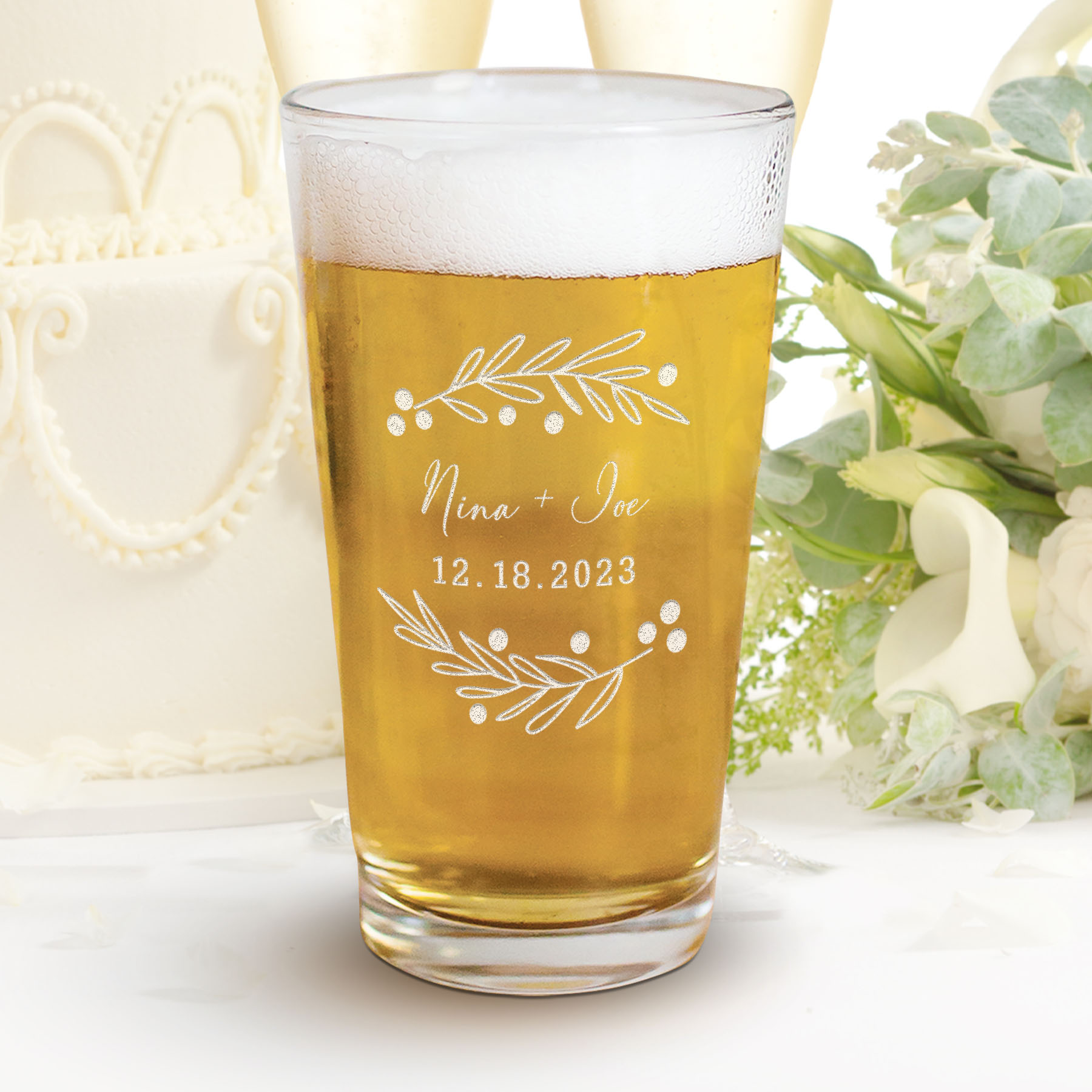 Laser Engraved Beer Glass Can Personalized Engraved Soda Can 