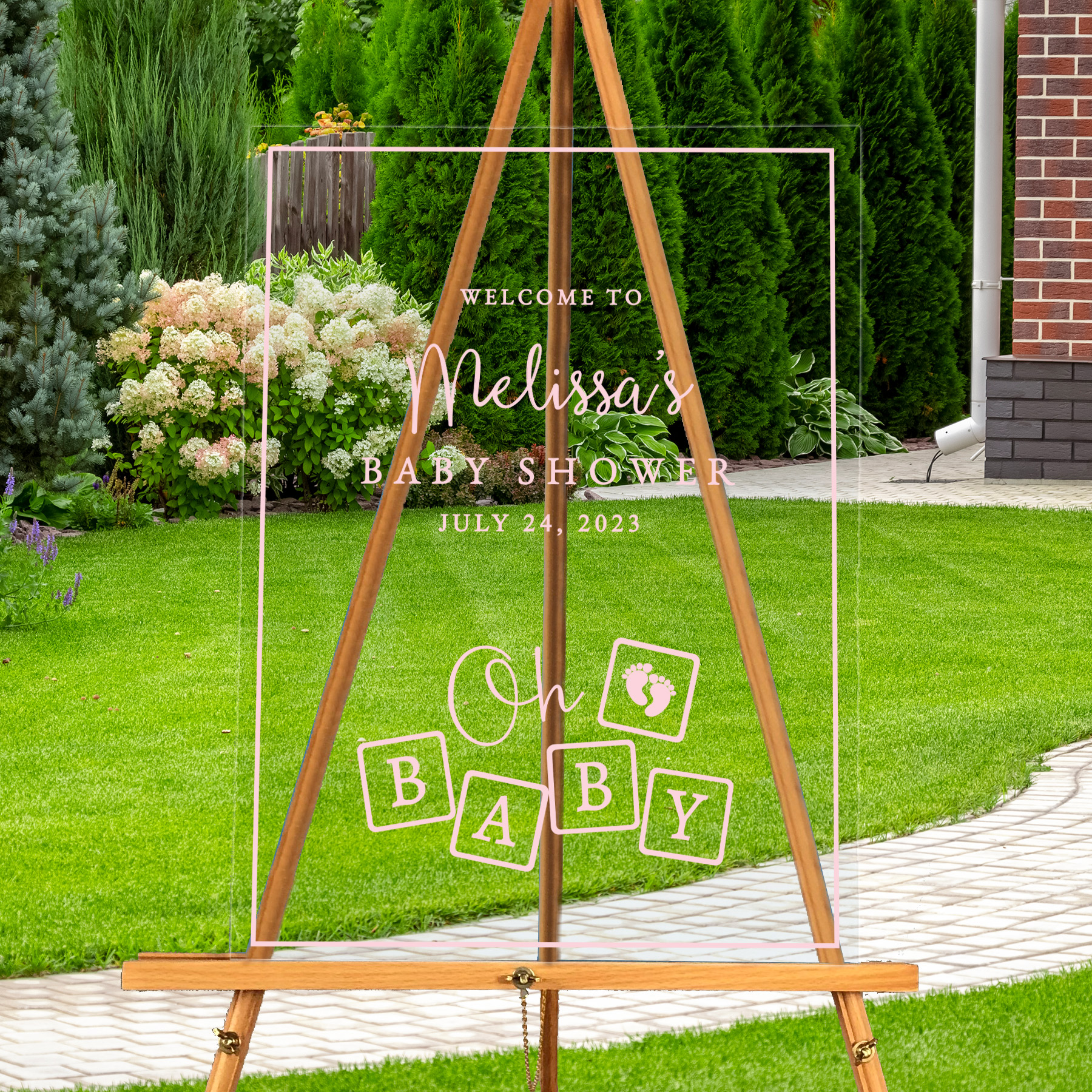 Personalized Baby Shower Welcome Sign Beau-coup