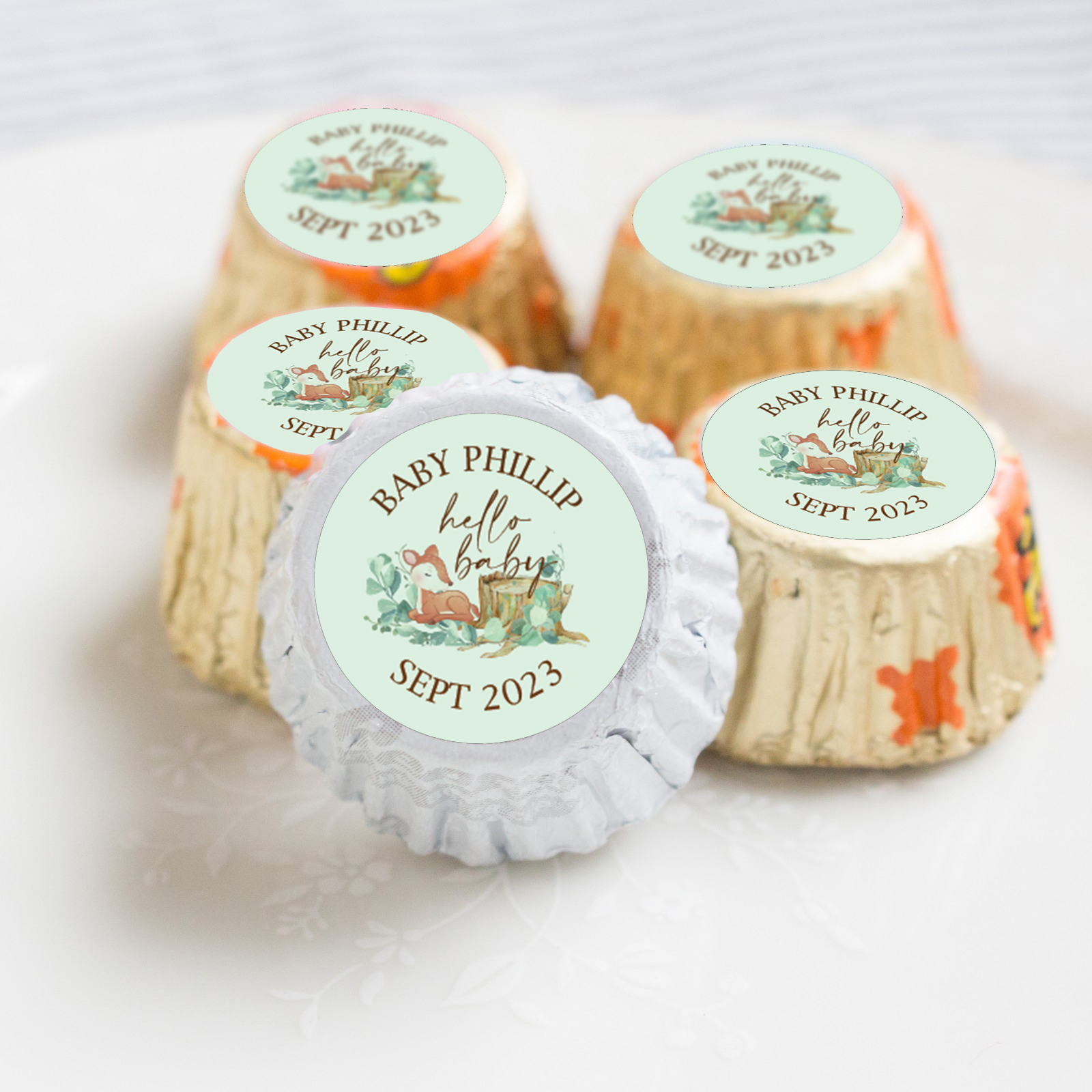 100 Personalized Mini Cake Stand Boxes Wedding Bridal Baby Shower Party Favors 