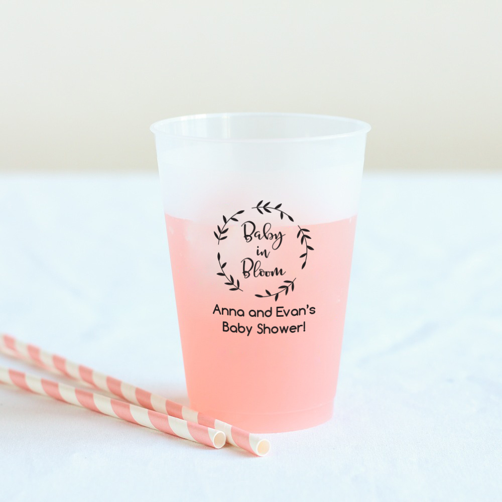 Cute Personalized Clear Tumbler - Bridal Party Cup - Custom Tumbler with Lid