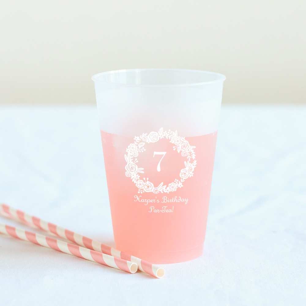 Personalized Wedding Frosted Cups, 16oz Plastic Cup, Custom Wedding Favor,  I'll Drink to That, Monogrammed, Shatterproof Party Favor, DTT401 