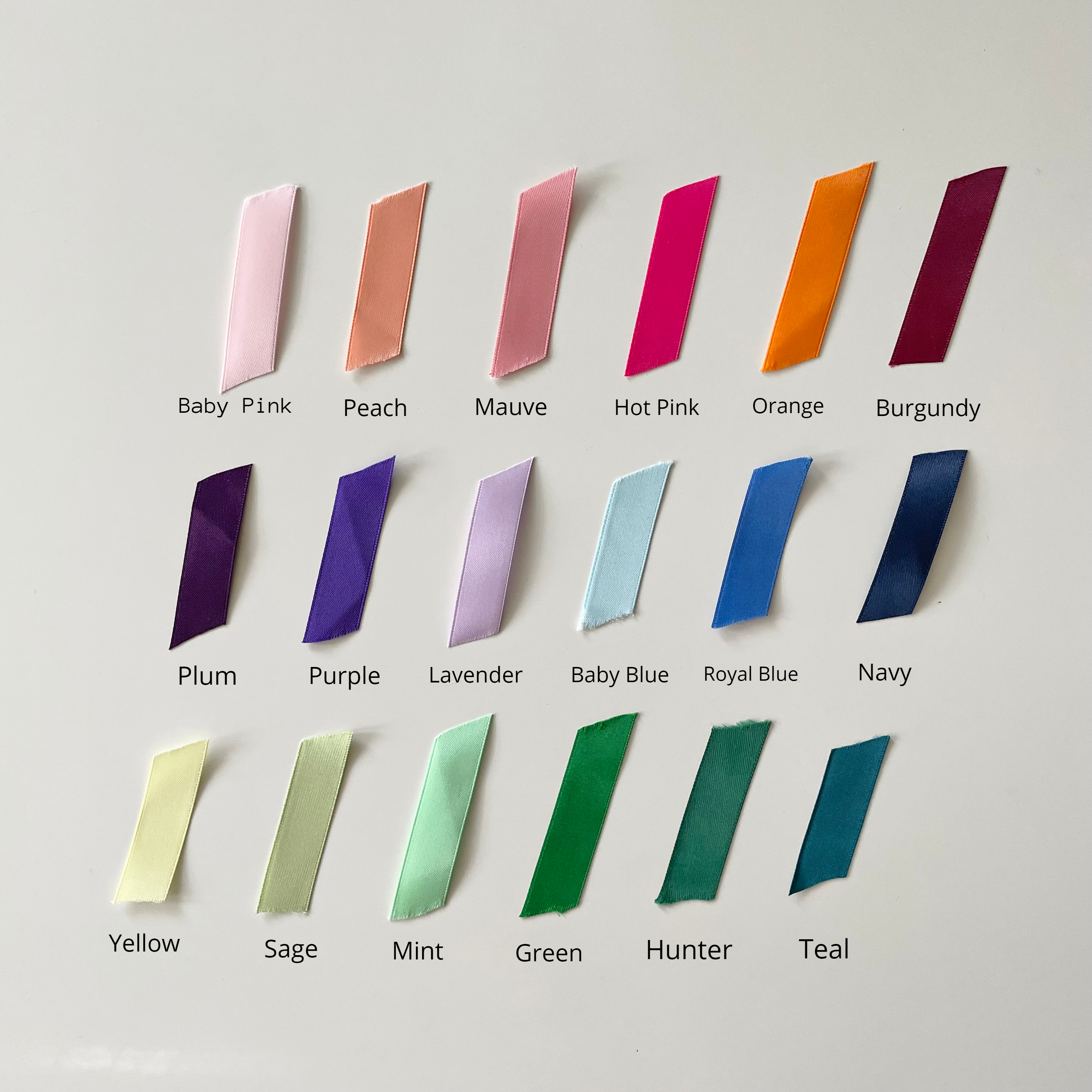 Personalized Satin Ribbon 5/8 - 36 Colors